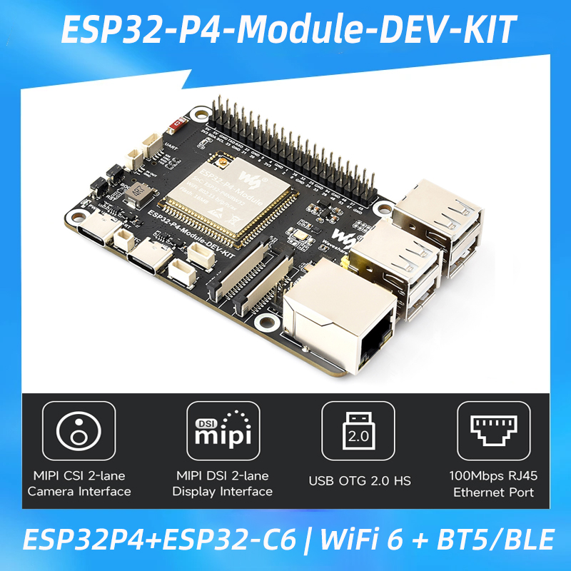 Esp32 C6 - ESP32-P4 + ESP32-C6 Development Board WiFi