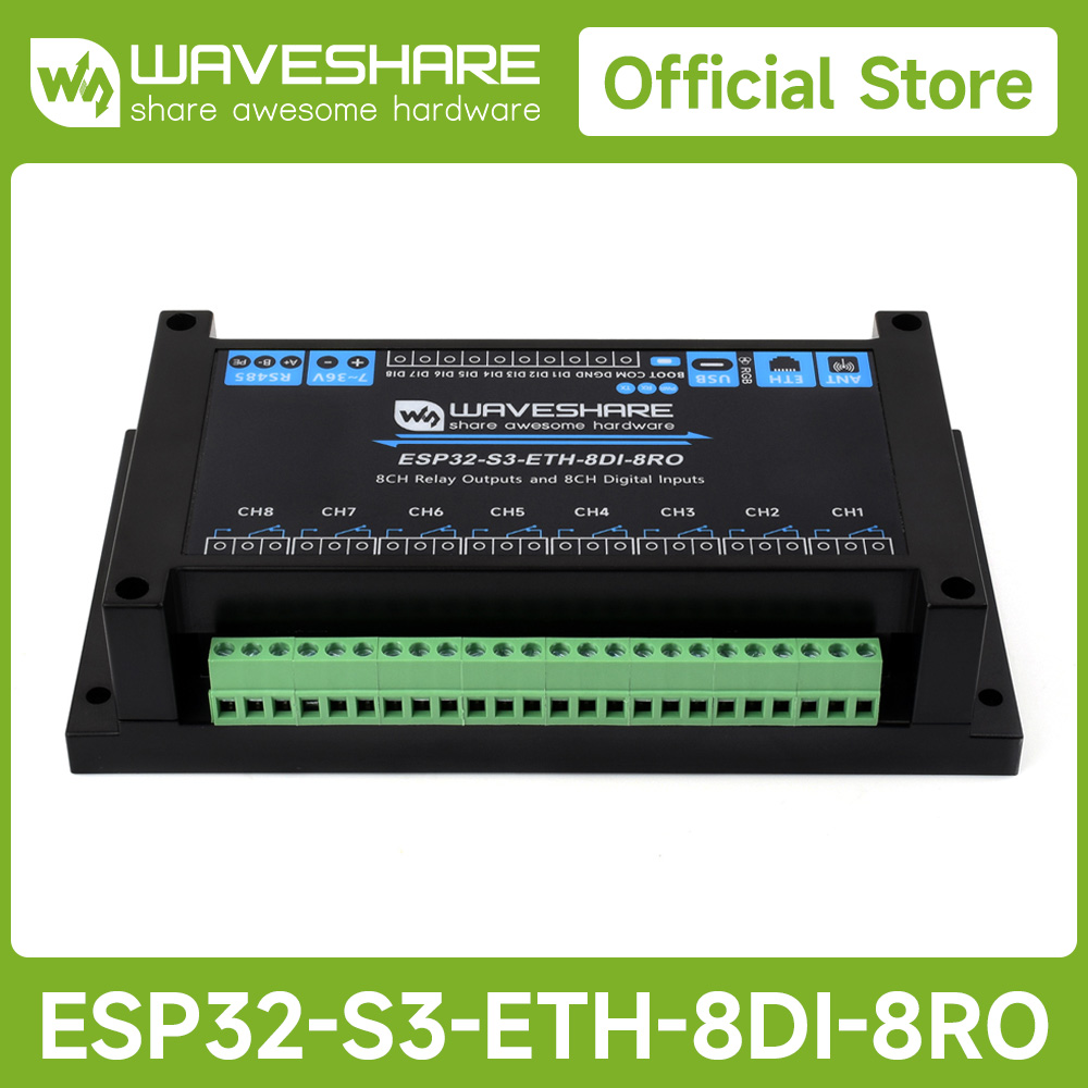 Waveshare Industrial 8-Channel - огляд і ціна Esp32 Uart Module
