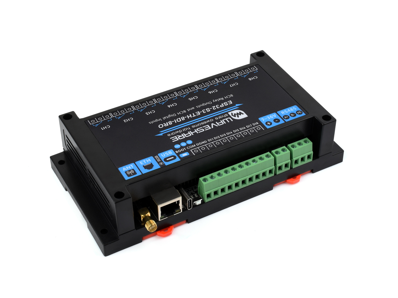 Waveshare Industrial 8-Channel - огляд і ціна Esp32 Uart Module