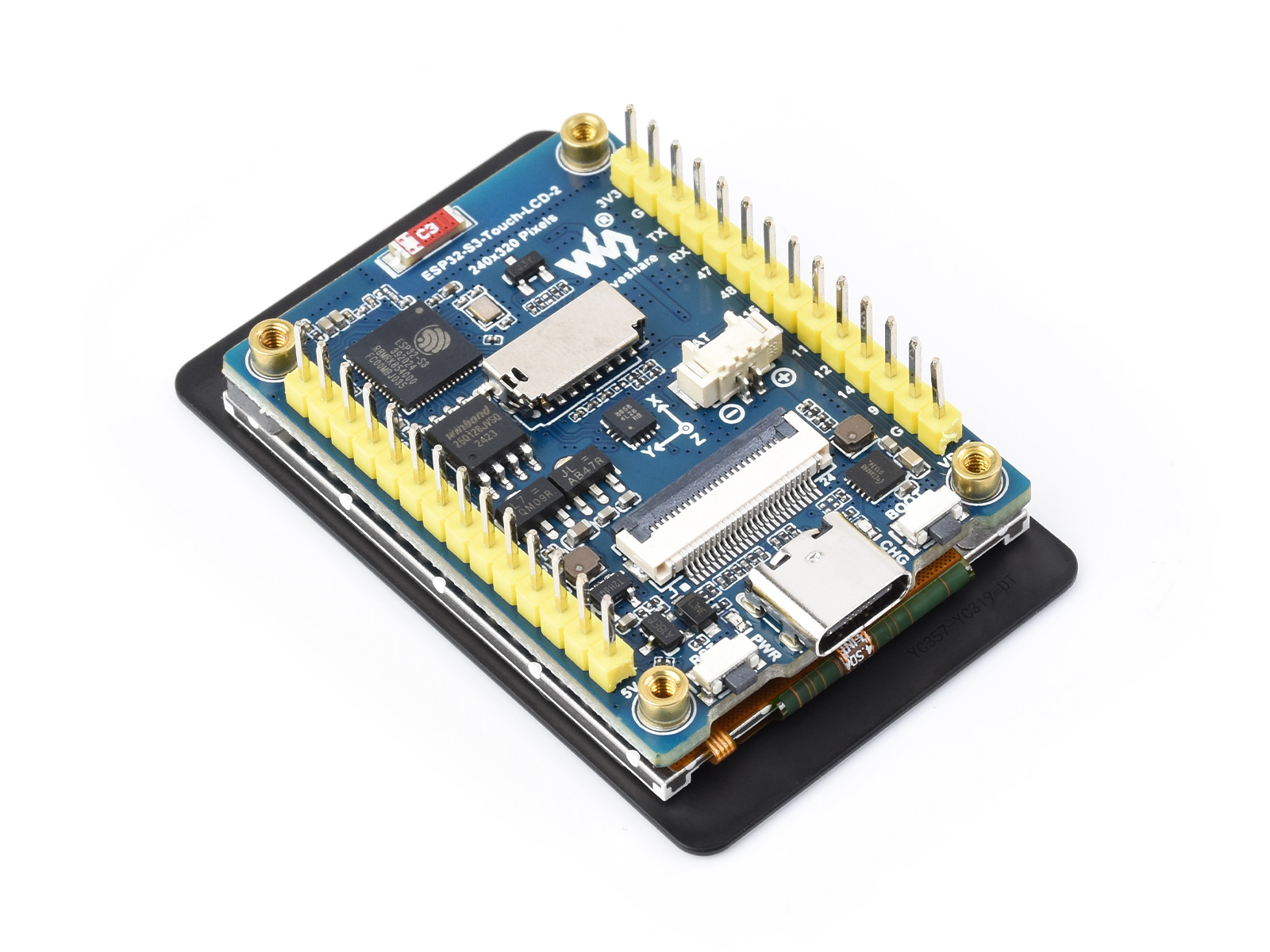 Waveshare ESP32-S3 2inch Capac - огляд і ціна Esp32 Uart Module