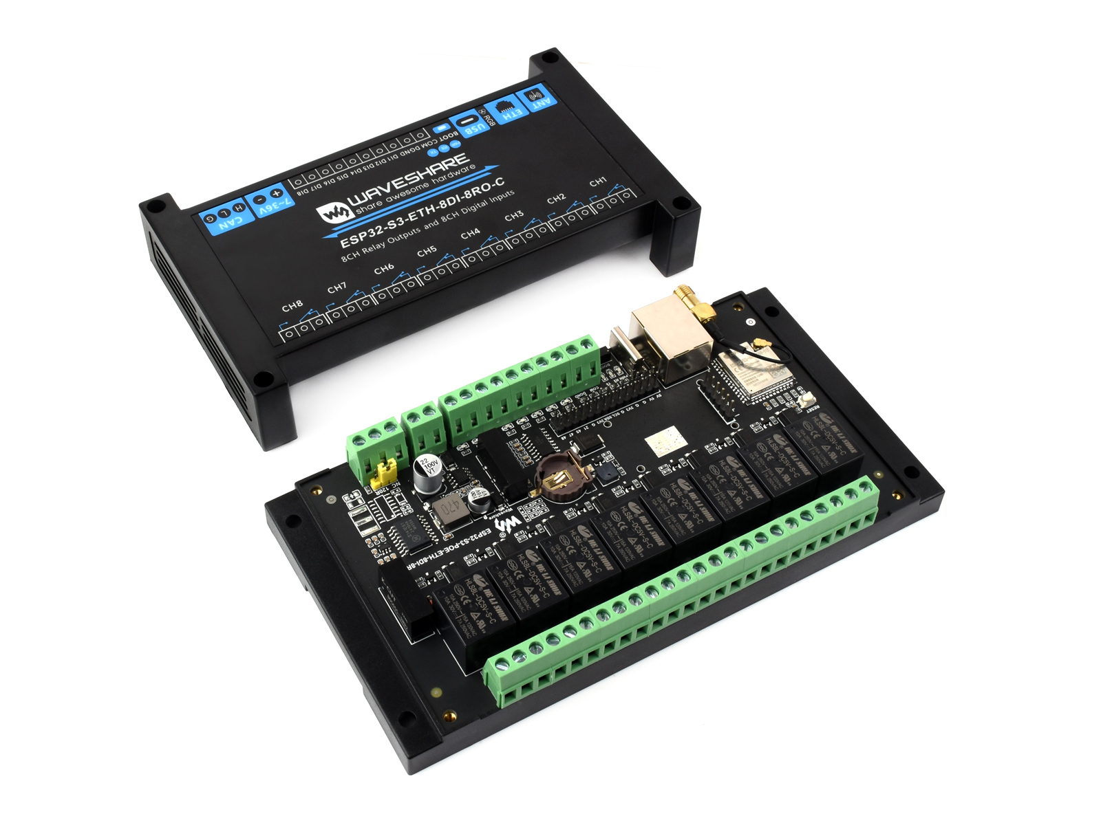 Industrial 8-Channel ESP32-S3  - огляд і ціна Esp32 S3