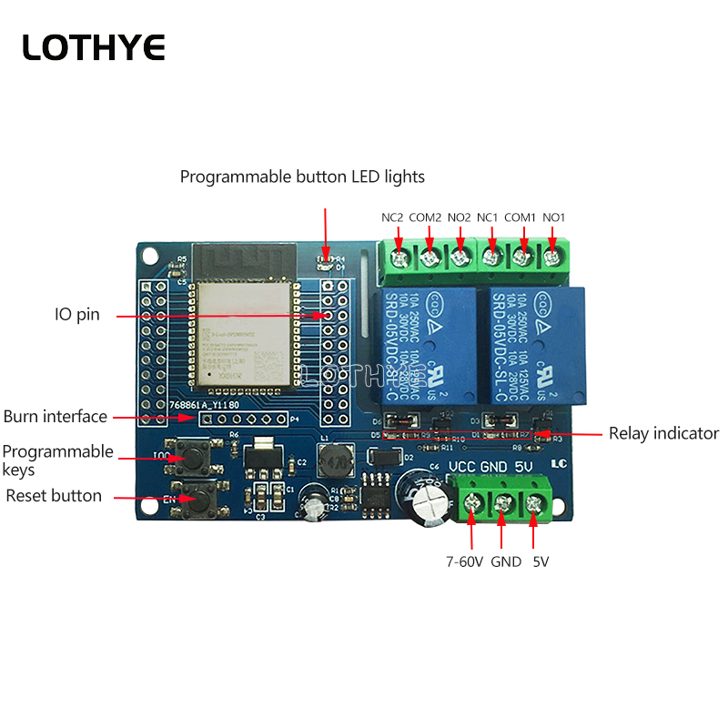 ESP32 Dual Channel Wifi Blueto - огляд і ціна Esp32 Uart Module