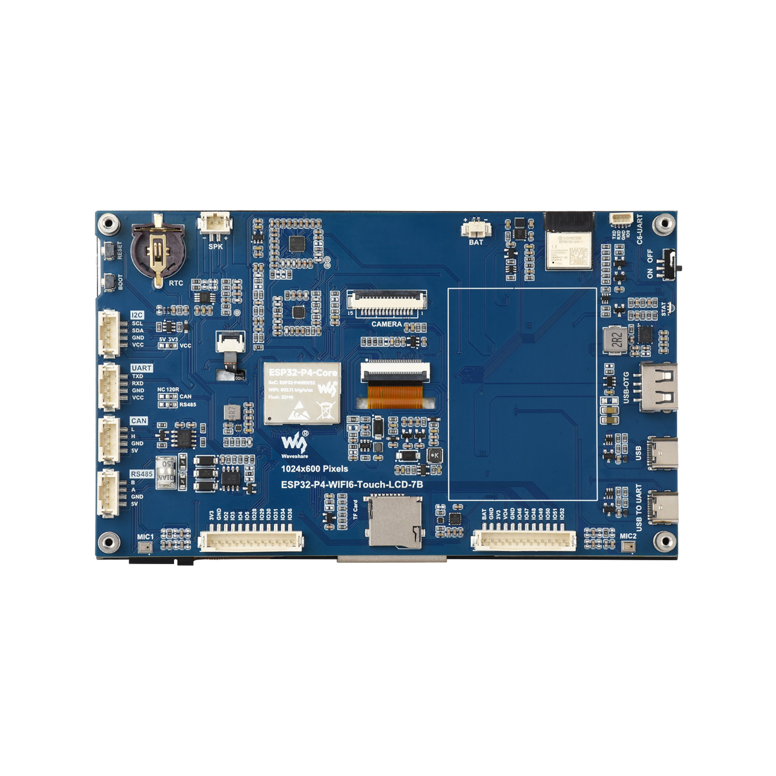 ESP32-P4-WIFI6 7inch 5-Point T - огляд і ціна Esp32 C6
