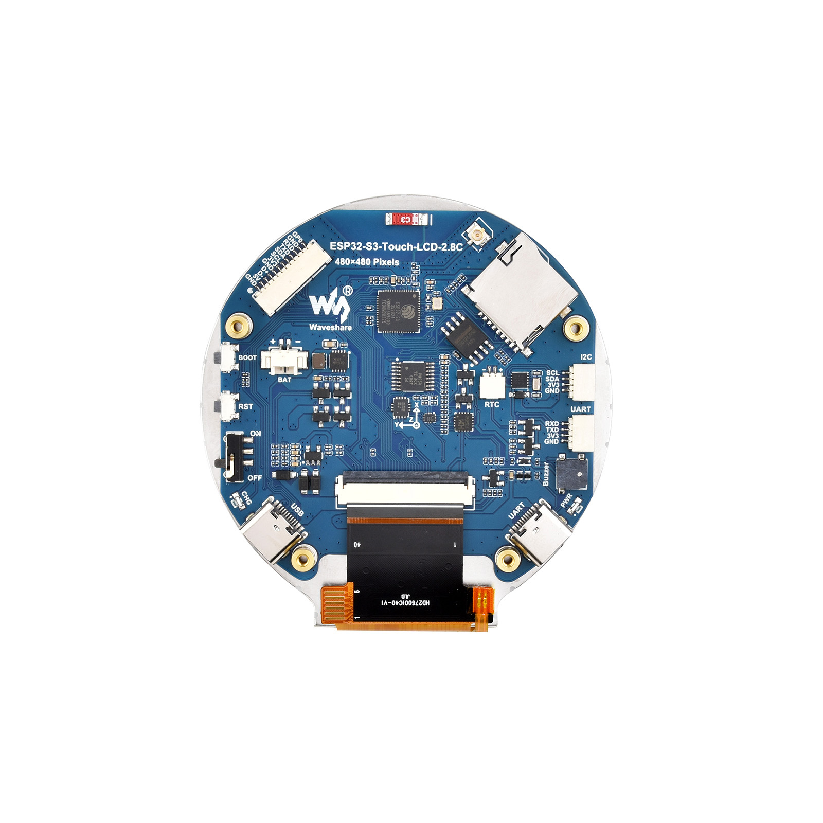 ESP32 ESP32-S3 2.8-inch circul - огляд і ціна Esp32 S3